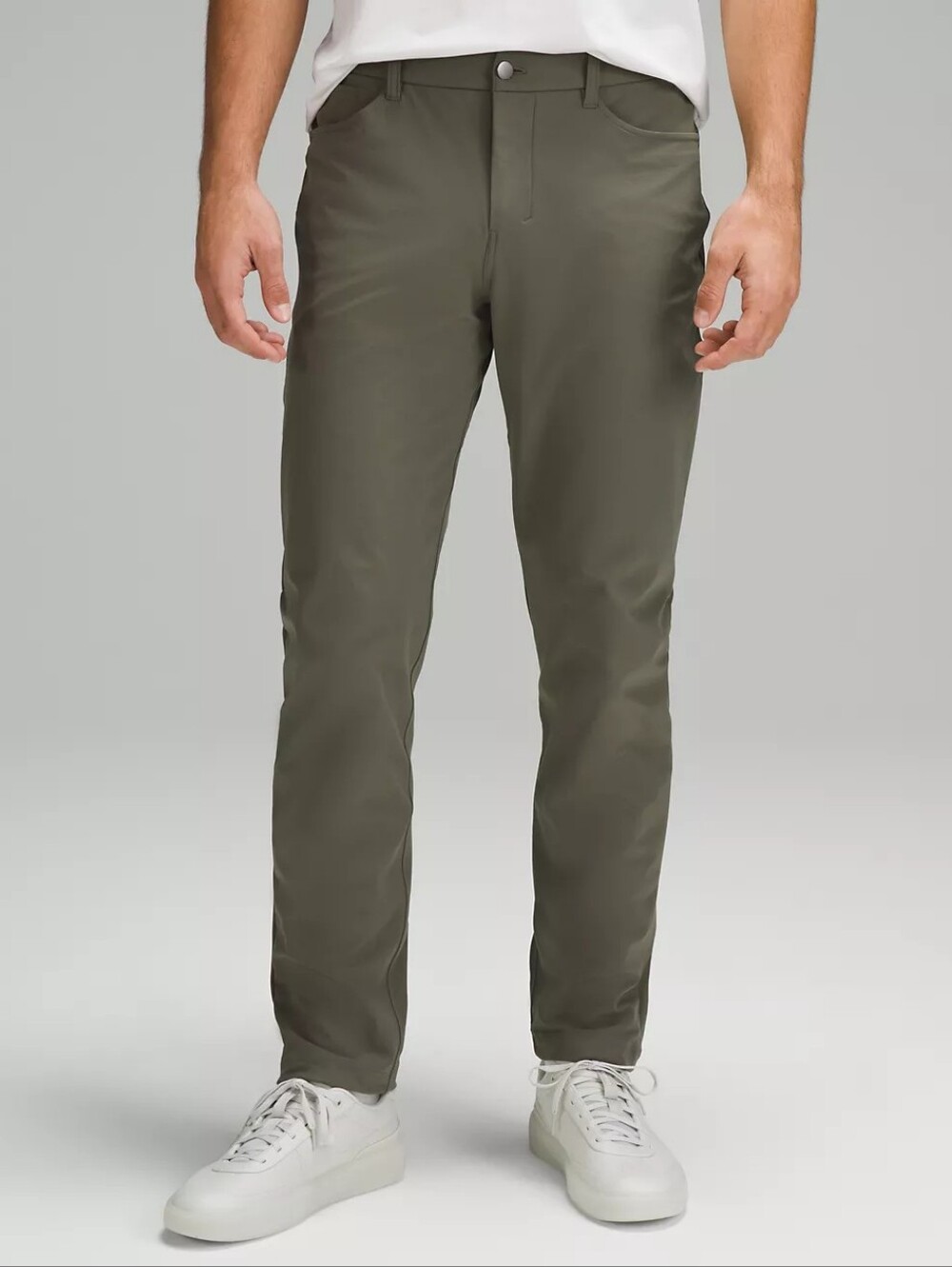 lululemon athletica Olive Green Straight-Leg Chinos 32